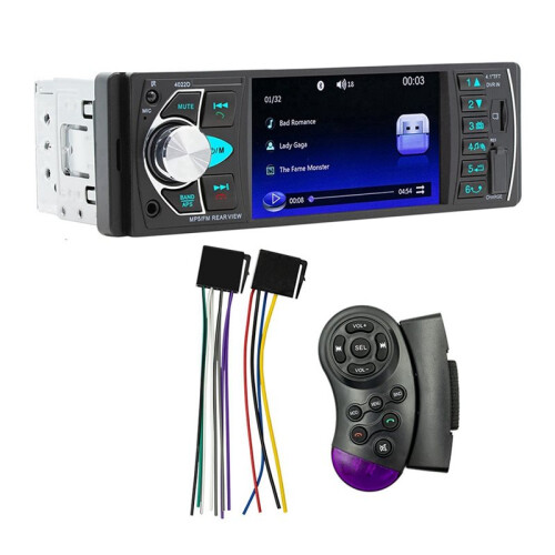 2 Set 4.1 Inch Screen Car MP5 Player Compatible with  1 Din Remote Audio System USB AUX FM 2