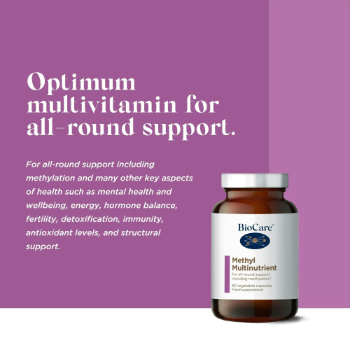 BioCare Methyl Multinutrient | Vegetable Capsules | High Potency Multinutrient | for 1