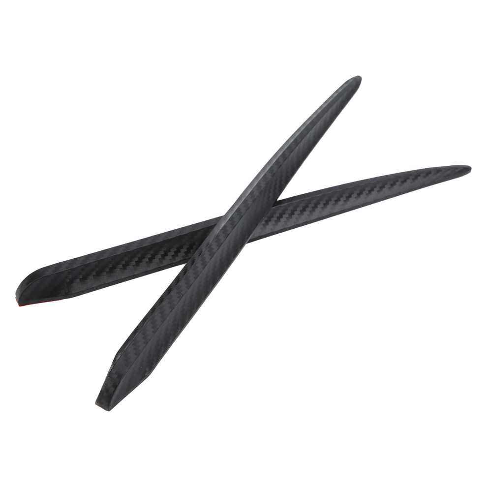 2Pcs Car Bumper Corner Guards Rubber Antiscratch Protector Carbon Fibre Finish 5041391250174