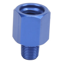 M12 Female to 1/8 NPT Male Hose End Adapter for Oil Sensor Rust-Resistant Metal