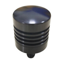 2X Coletor de Óleo de Motor Preto com Respiro Ventilado e Caixa de Engrenagens para Custom