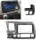 2Din Stereo Dash Frame for Honda Civic  LHD DVD Audio Navigation Panel 1