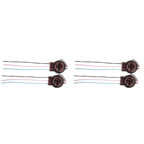 4X 3157 4157NA Bulb Socket Brake Turn Signal Light Harness Wire Plug Connector