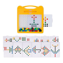 2X Magnetic Drawing Board for Kids & Toddlers 3-5 Years,Fun Magnetic Board with Colourful Beads and Drawing Stylus