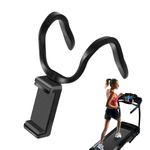 2X Treadmill Phone Mount, Folding Walking Pad Machine Cellphone Bracket, Adjustable Holder for Gym Equipment 2