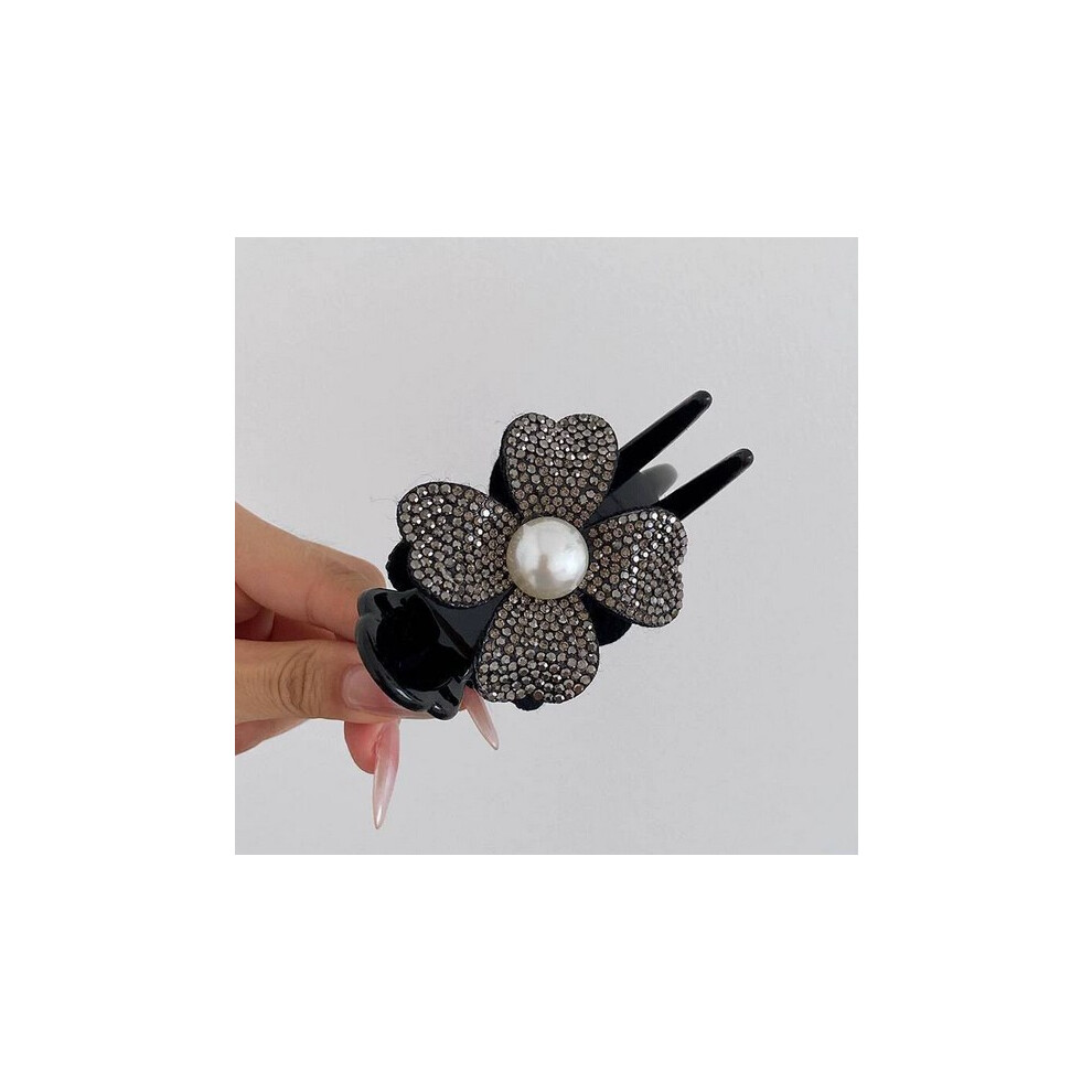 Dachuang Beauty (1) Pearl Flower Hair Clip - Strong Hold, Non-Slip