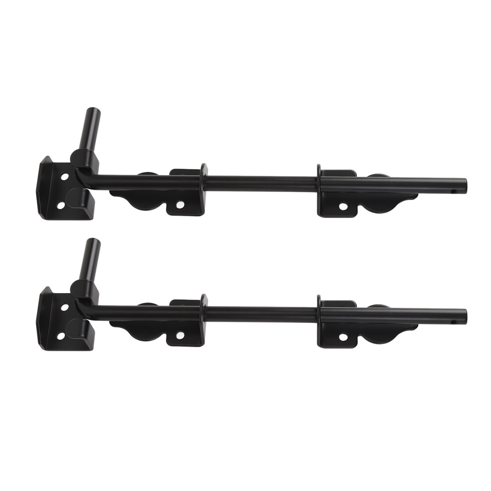 Secure 12 Inch Carbon Steel Double Cane Bolt Gate Lock Heavy Duty Ground Latch 8711391251415