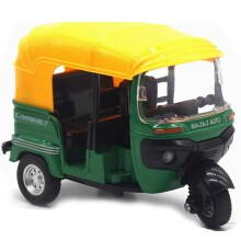 5X High Simulation Indian Tricycle Cars Toy India Pull Back Light Sound Motorcycle Toys Car Green
