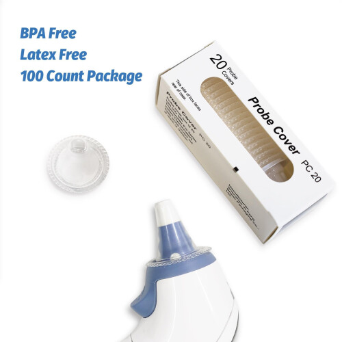 100 Pcs Braun Thermometer CapsEar Thermometer Probe Covers Replacement caps for all 1