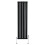 (Black, 1600mm x 420mm) Flat Single Column Radiator Modern Designer Panel with Valves 2