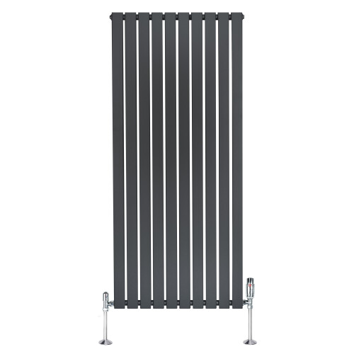 Flachheizkörper & Ventile – 1600mm x 700mm – Anthrazitgrau 1