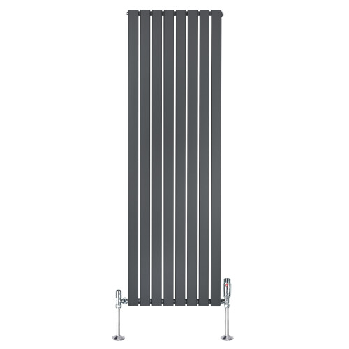 Flachheizkörper & Ventile – 1800mm x 560mm – Anthrazitgrau 1
