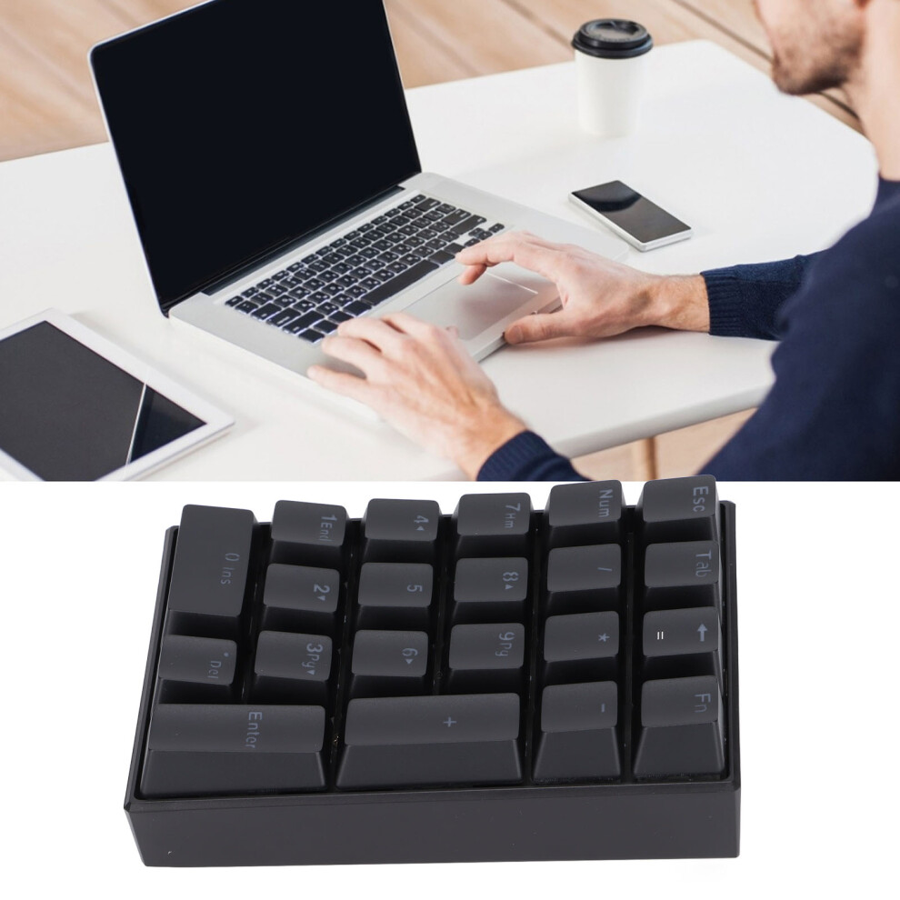 21-Key Wi Usb Mechanical Numeric Keypad With Led Backlit Shaft Red 8431391254178