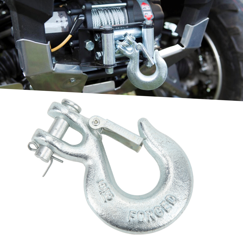 5/16In Trailer Hook With Safety Latch Heavy Duty Carbon Steel Towing Hook 3211391254430