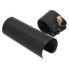 Lightweight PU Leather Ligature for Alto Sax & Clarinet with Plastic Cap