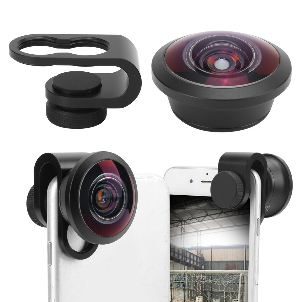 7.5Mm Fisheye Lens For Phones & Ipad, 238 Wide Angle, Black 7661391851157