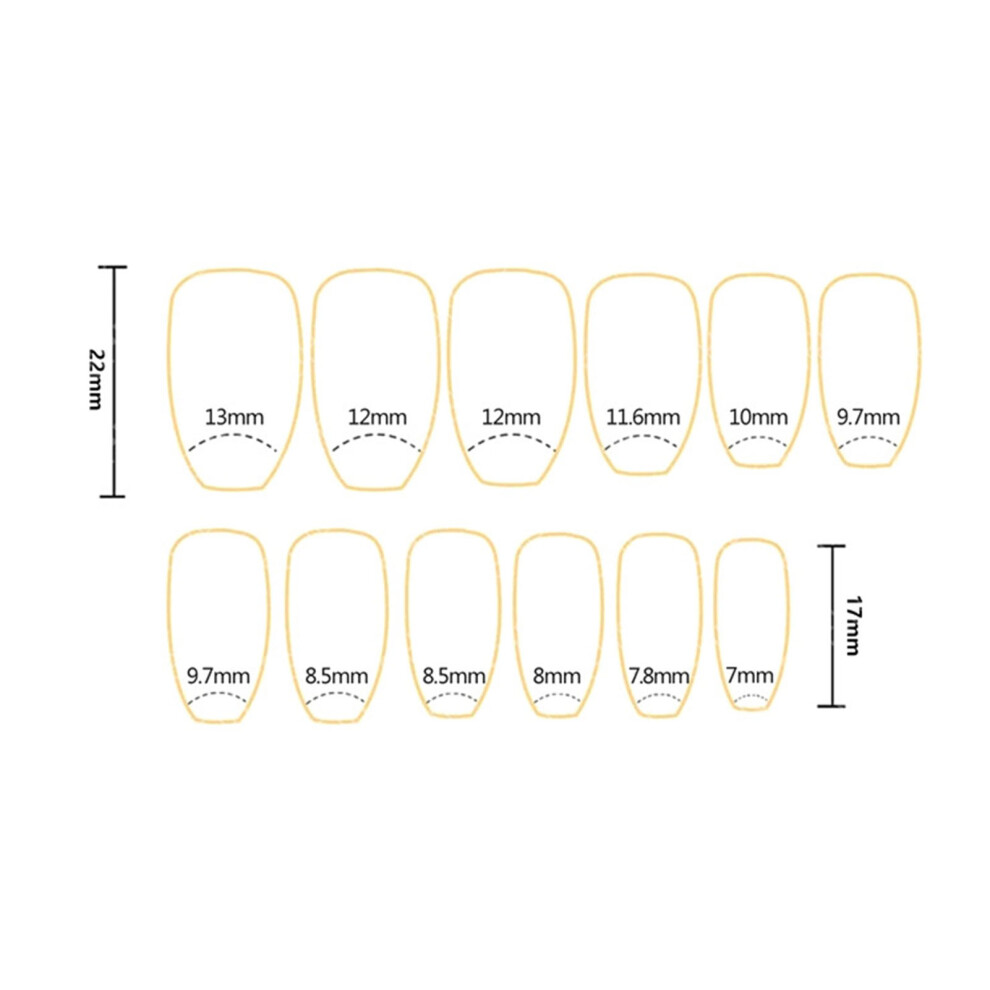 Hue-Grain Blush Pink Square Cat Eye False Nails For Women