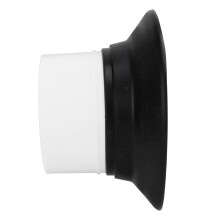 Bass Kick Enhancer ABS Rubber - White with Protective Opening Sticker for Drums