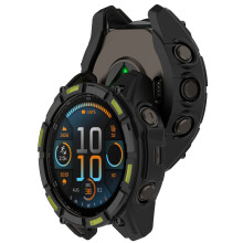 Anti-Scratch TPU Watch Case Cover for Fenix 8 47mm Black Green