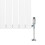 (White, 600mm x 1190mm) Flat Single Column Radiator Modern Designer Panel with Valves 8