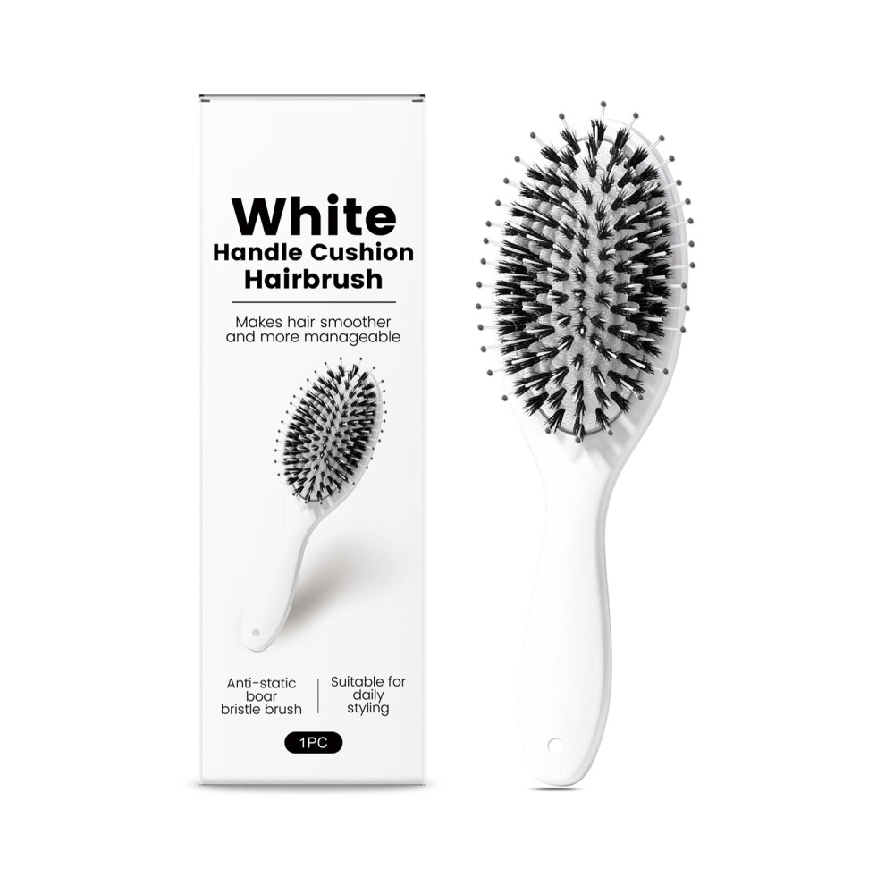 Reach-Tools Boar Bristle Hairbrush With Cushion Handle