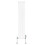 (White, 1600mm x 280mm) Flat Single Column Radiator Modern Designer Panel with Valves 2