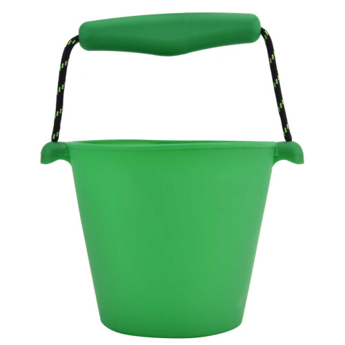 Multifunktionaler grüner Silikon-Kinderstrandkorb, 1,5L, 14,5cm 1