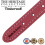 Ancol Ancol Timberwolf Leather Collar Raspberry, 45-54 cm, Size 6 5