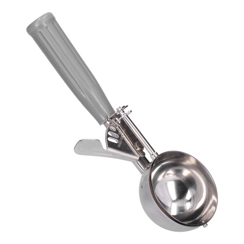 Vielseitiger Eisportionierer aus Edelstahl 7 cm mit grauem Griff 1
