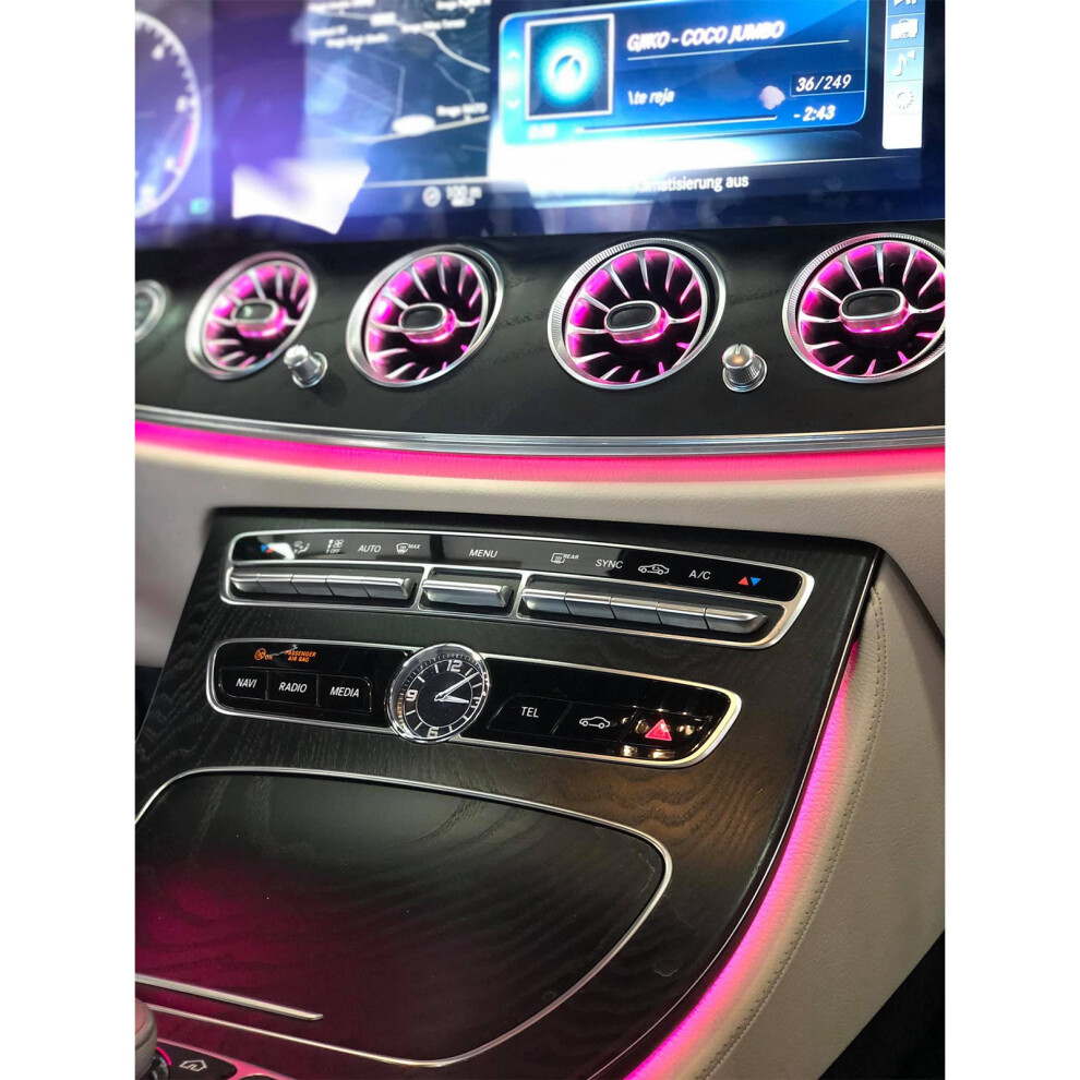 6Pcs Led Ambient Vent Kit For Mercedes E-Class 7293282896819