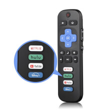 Remote Replacement Style 1 for Roku TV, Universal IR Remote for TCL, Hisense, Philips, Plug and Play Setup