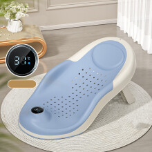 Foldable Baby Bath Support with Thermometer, 53x27.5cm, Blue