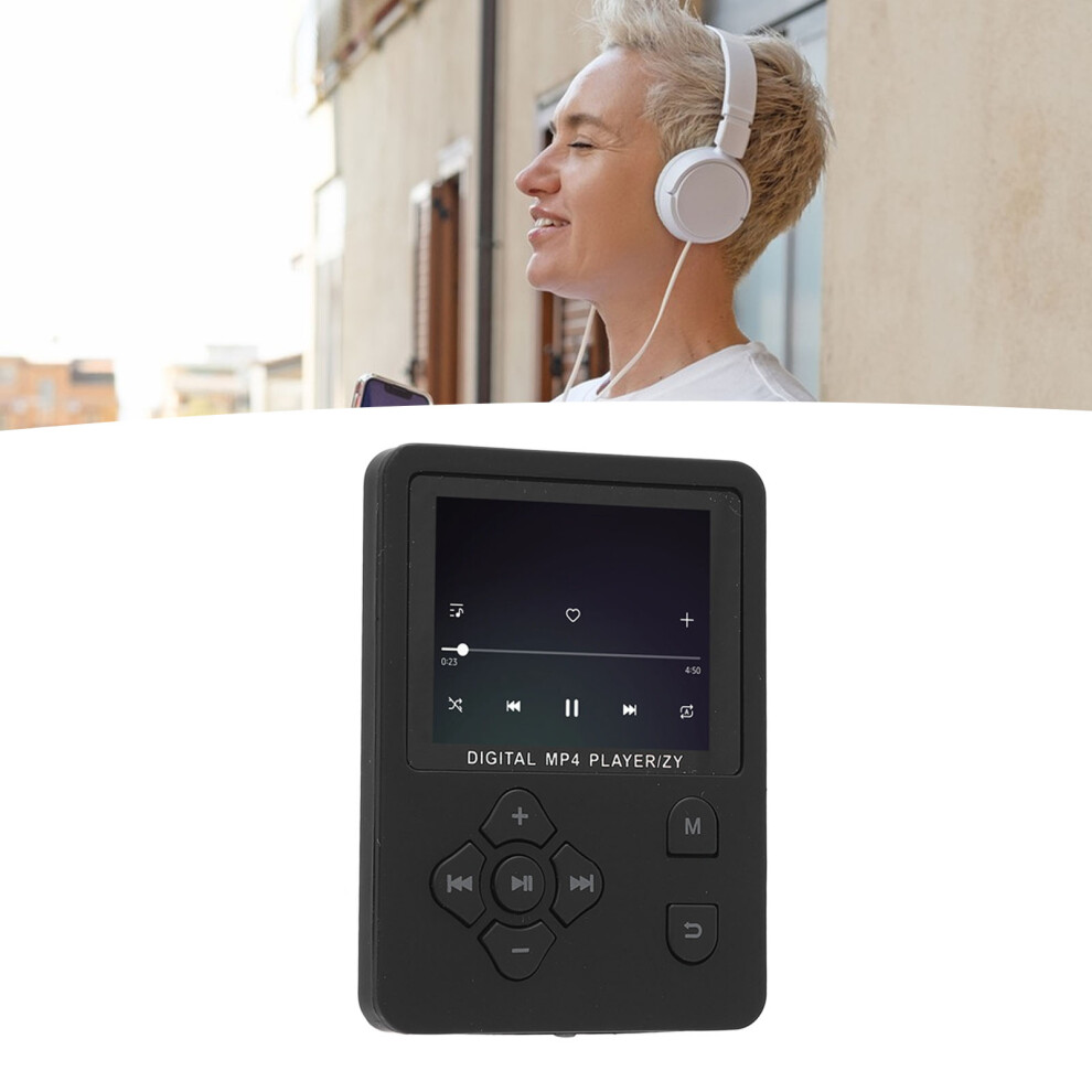 Bluetooth Mp3 Player With Radio, Voice Recorder, E-Book, 64Gb Support, Black 8161391261776