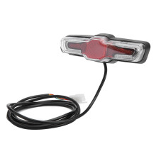 Electric Bike Rear Light 5LEDs ABS 36V/48V/60V Night Safety Accessories