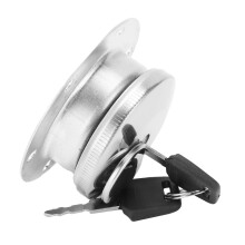 Generator Fuel Cap Cover with 6 Holes Round Shape & Key Gasket Replacement