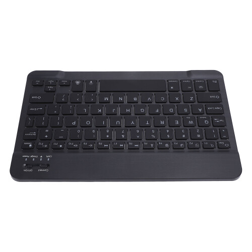 Wireless RGB 10" Portable Keyboard for Android & Win Tablets, Black