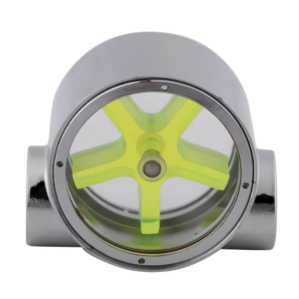 Pc Water Cooling Flow Indicator With Bright Impeller, G1/4 Visual Flow Monitor For Computer Liquid Cooling Green 9330225072614
