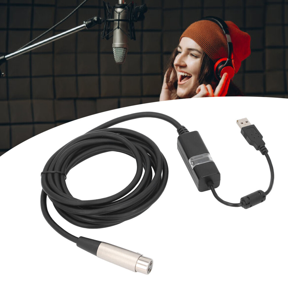 Usb Male To Xlr Female Microphone Converter Cable 10Ft Studio Sound 4971391263403