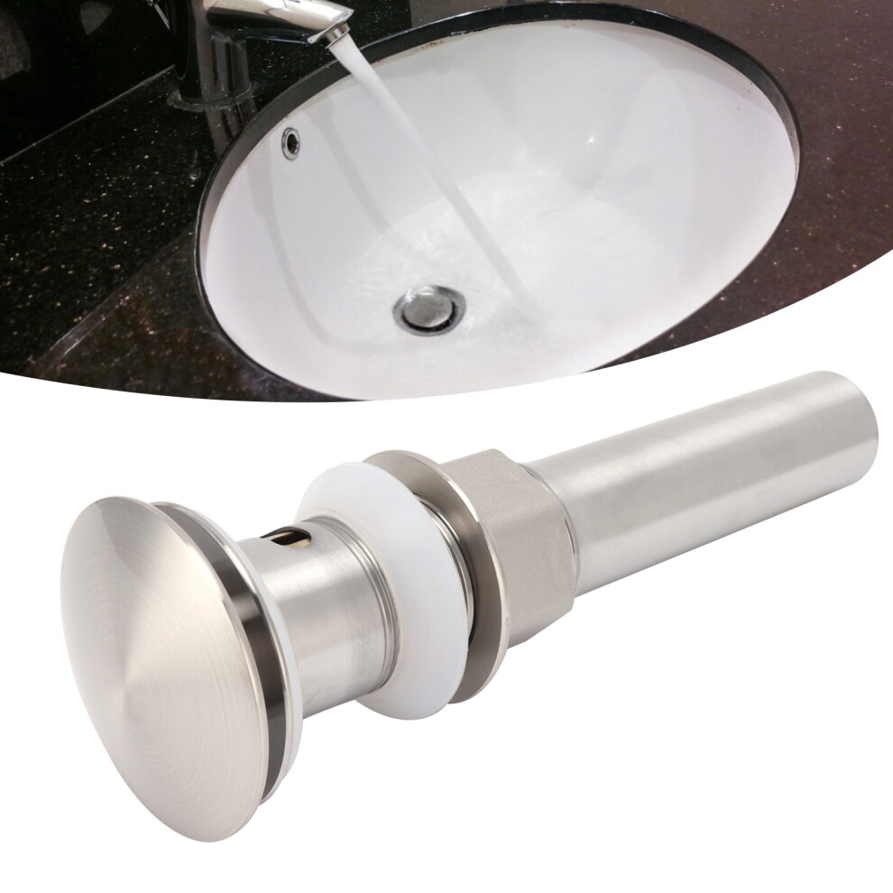 Stainless Steel Sink Drain With Overflow For Home - Undercounter Filter Stopper 8441391706836