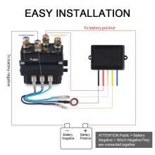 2X Wireless Electric Winch Remote Control Kit Relay Winch Control System Universal Handheld
