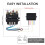 2X Wireless Electric Winch Remote Control Kit Relay Winch Control System Universal Handheld 4