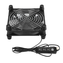5V USB 140mm Computer Fan with 3 Speeds for Tablet TV Receiver Router