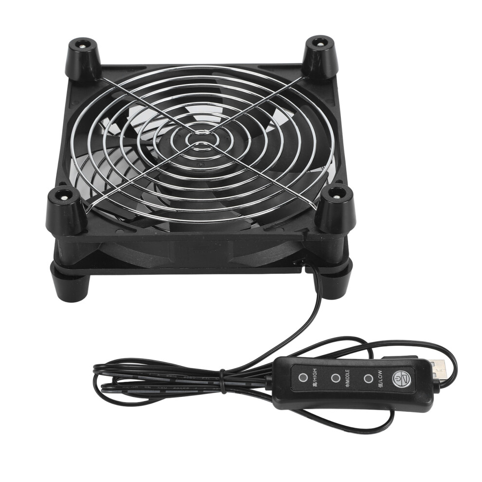 5V Usb 140Mm Computer Fan With 3 Speeds For Tablet Tv Receiver Router 8451391264007
