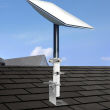 Stainless Steel Short Wall Mount Kit for V2 Rectangular Dish and Antennas
