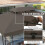 Outsunny Techo de Repuesto Marrón 400 x 300 cm 5