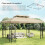 Outsunny Techo de Repuesto Beige 400 x 300 cm 3
