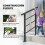 Outsunny Barandilla de Escalera Negro 95 x 5 x 98 cm 3