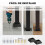 Outsunny Barandilla de Escalera Negro 95 x 5 x 98 cm 4
