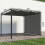 Outsunny Pérgola Gris 300 x 300 x 227 cm 3