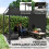 Outsunny Pérgola Gris 300 x 300 x 227 cm 4
